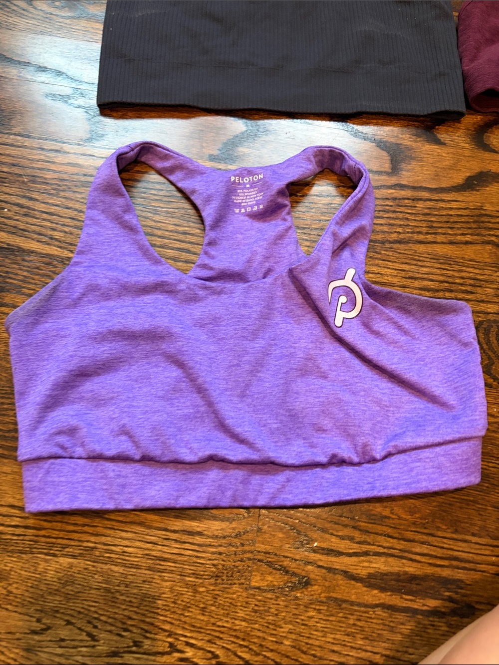 Peloton Purple Racerback Sports Bra medium